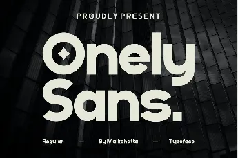 Onely Sans font