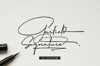 Garfield Signature font