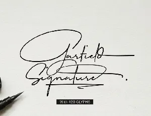 Garfield Signature font