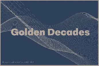 Golden Decades Family font