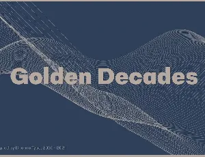 Golden Decades Family font