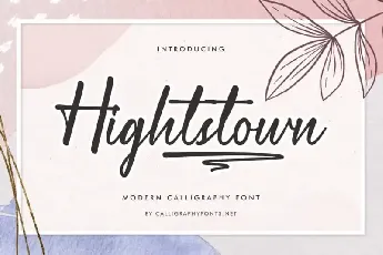 Hightstown Calligraphy font