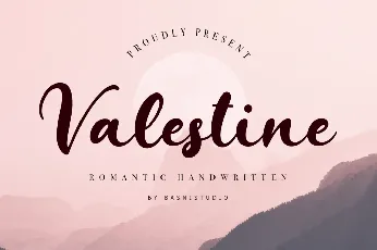 Valestine font