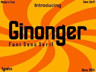 Ginonger font