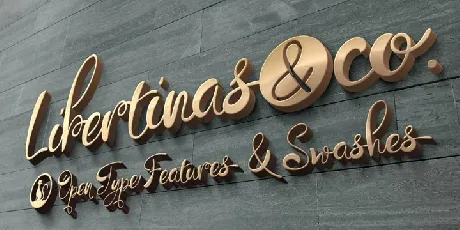 Libertinas & co. Free font