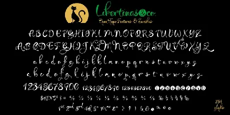 Libertinas & co. Free font