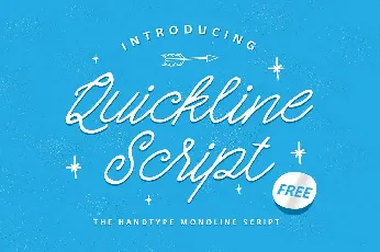 Quickline Script font