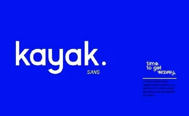 Kayak Sans Typeface Free font