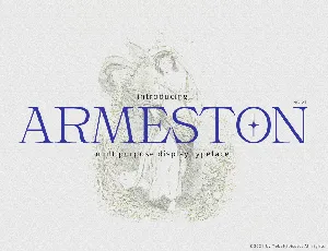 Armeston Display font