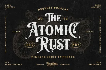 Atomic Rust font