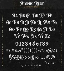 Atomic Rust font