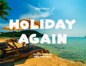 Holiday Again font