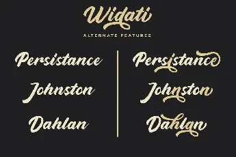 Widati font