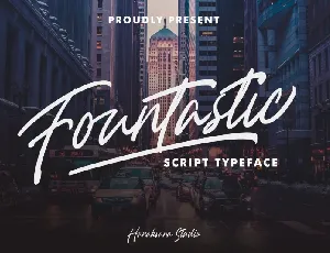 Fountastic Script font