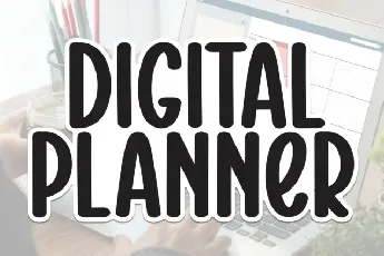 Digital Planner Script font