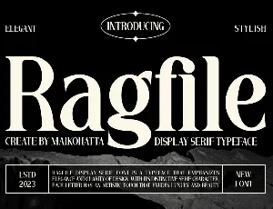 Ragfile font