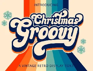 Christmas Groovy font