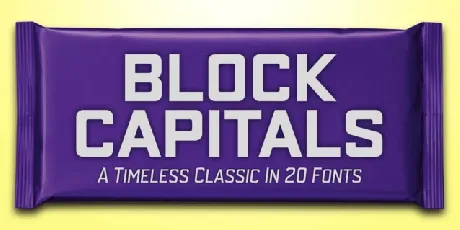 Block Capitals font