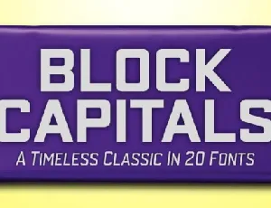 Block Capitals font