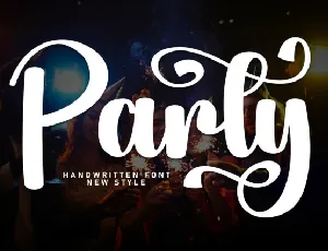 Party Script font