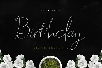 Birthday Script font