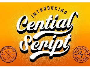 Cential Script font