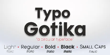 Typo Gotika font