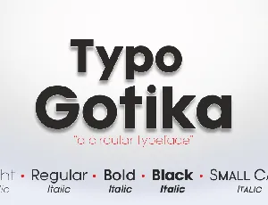 Typo Gotika font