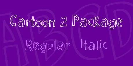 Cartoon 2 Package font