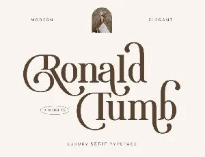 Ronald Tumb font