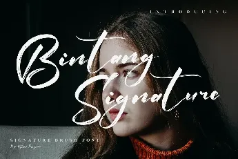 Bintang Signature font