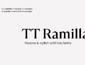 TT Ramillas Family font