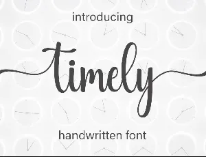 Timely font