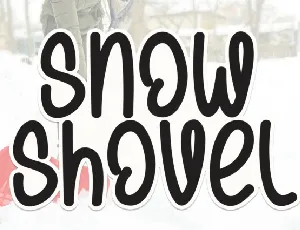 Snow Shovel Display font