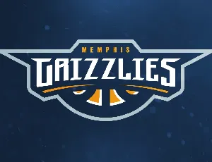 NBA GRIZZLIES FONT font