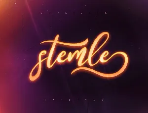 Stemle Stylistic Free font