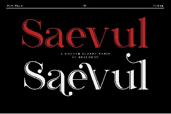 Saevul font