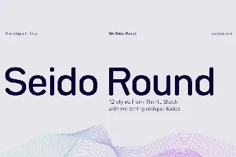 Seido Round font