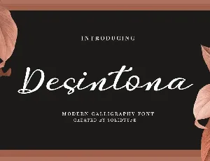 Desintona Script font