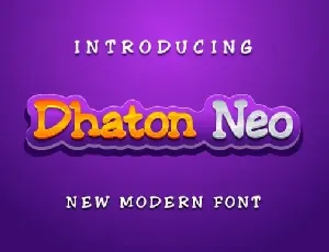 Dhaton Neo font