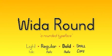 Wida Round font