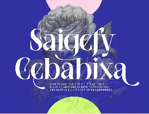 NCL Saigefy Cebahixa DEMO font