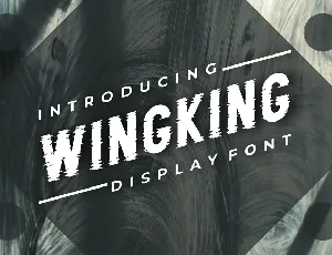 Wingking font