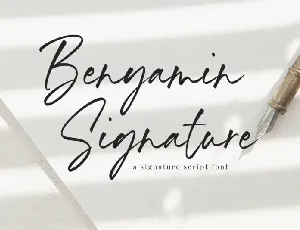 Benyamin Signature font