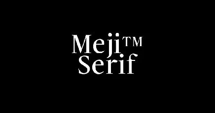 Mejiâ„¢ font