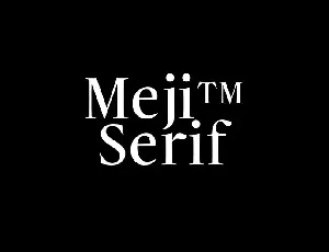 Mejiâ„¢ font