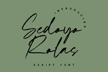 Sedoyo Rolas font