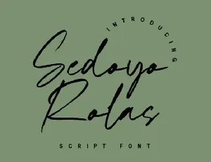 Sedoyo Rolas font