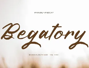 Begatory DEMO VERSION font