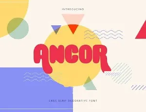 Ancor Bold Fun Sans Serif font